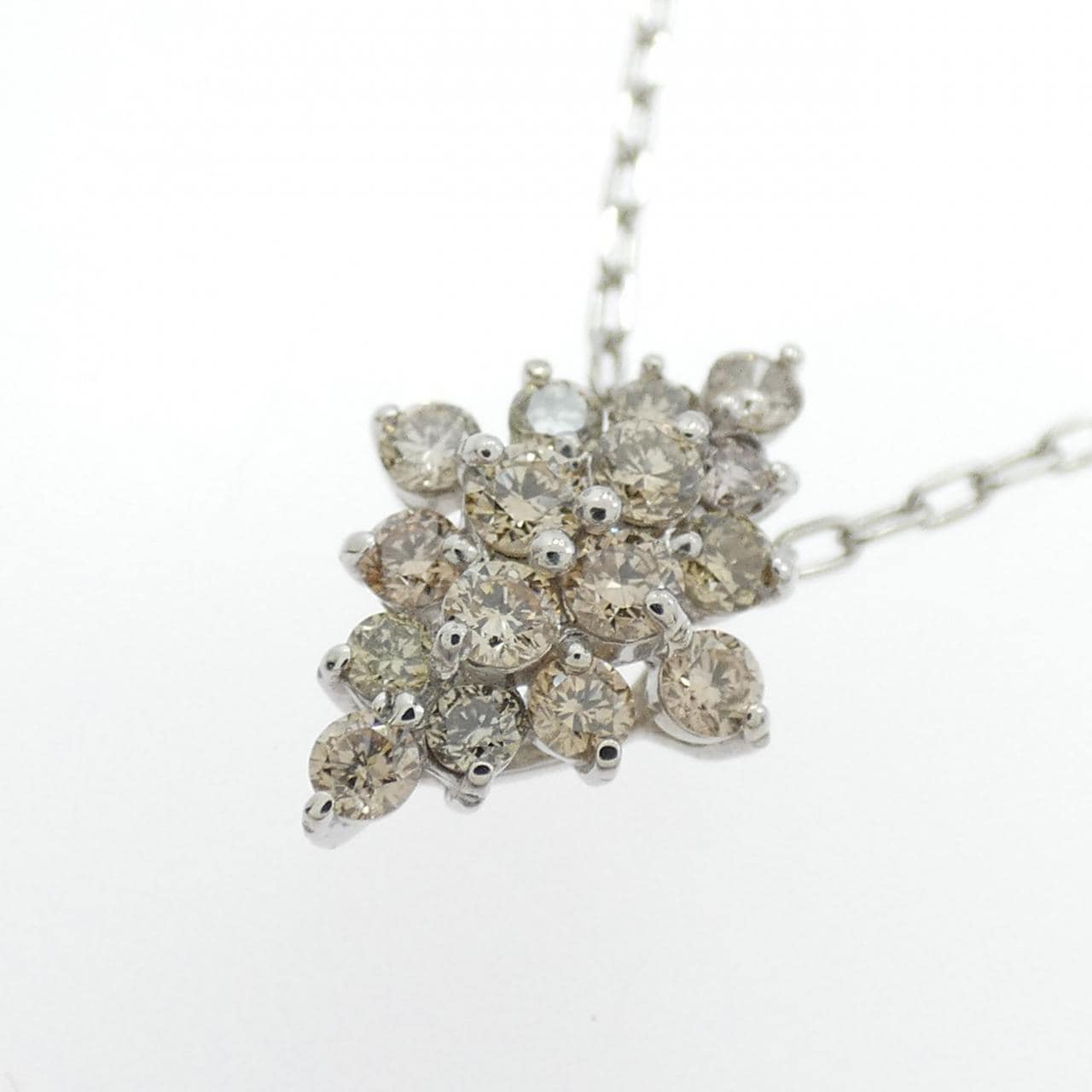 PT950/PT850 ダイヤモンド ネックレス 0.30CT