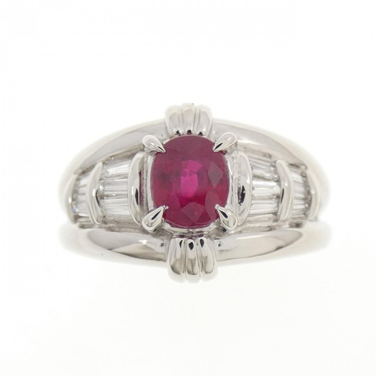 PT900 ルビー リング 0.84CT