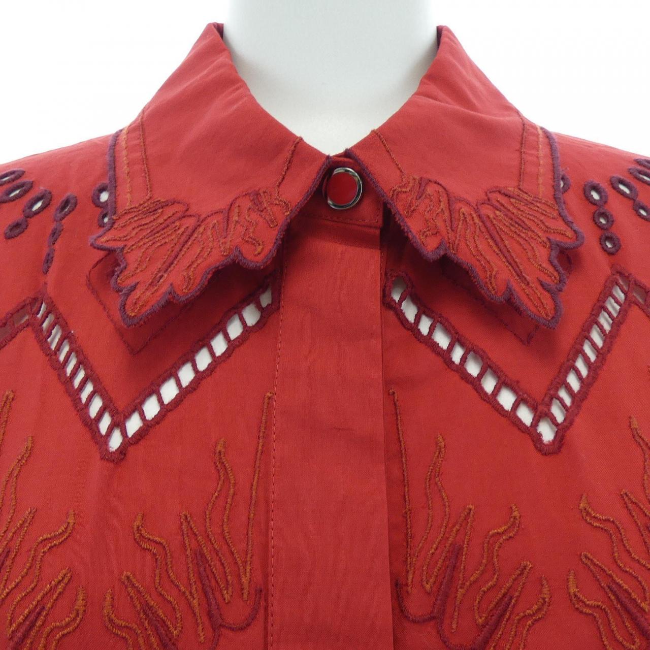 エルメス HERMES ROBE PRAIRIE BRODEE 4E0530DS ワンピース