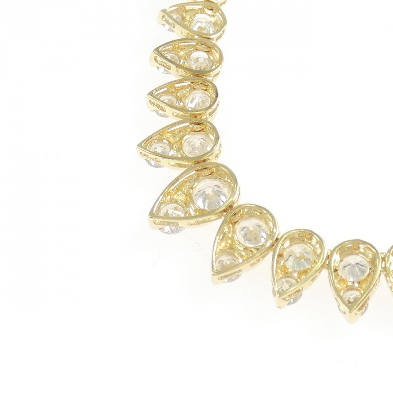 K18YG ダイヤモンド ネックレス 10.01CT