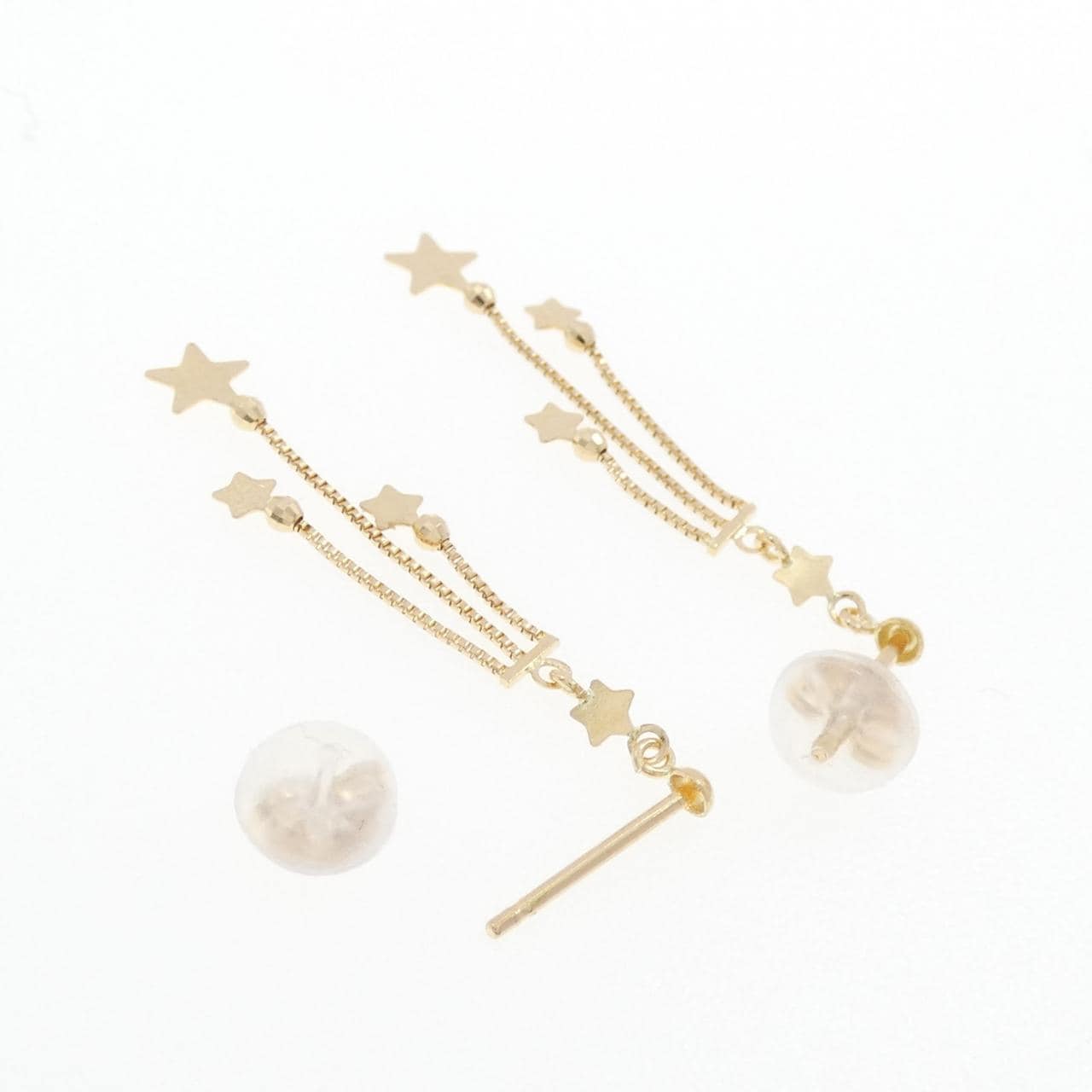 [BRAND NEW] K18YG star earrings