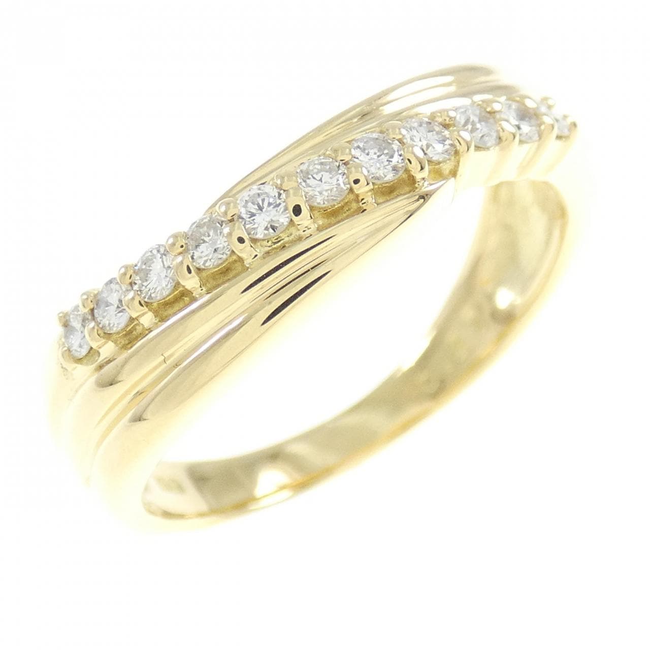 K18YG ダイヤモンド リング 0.27CT