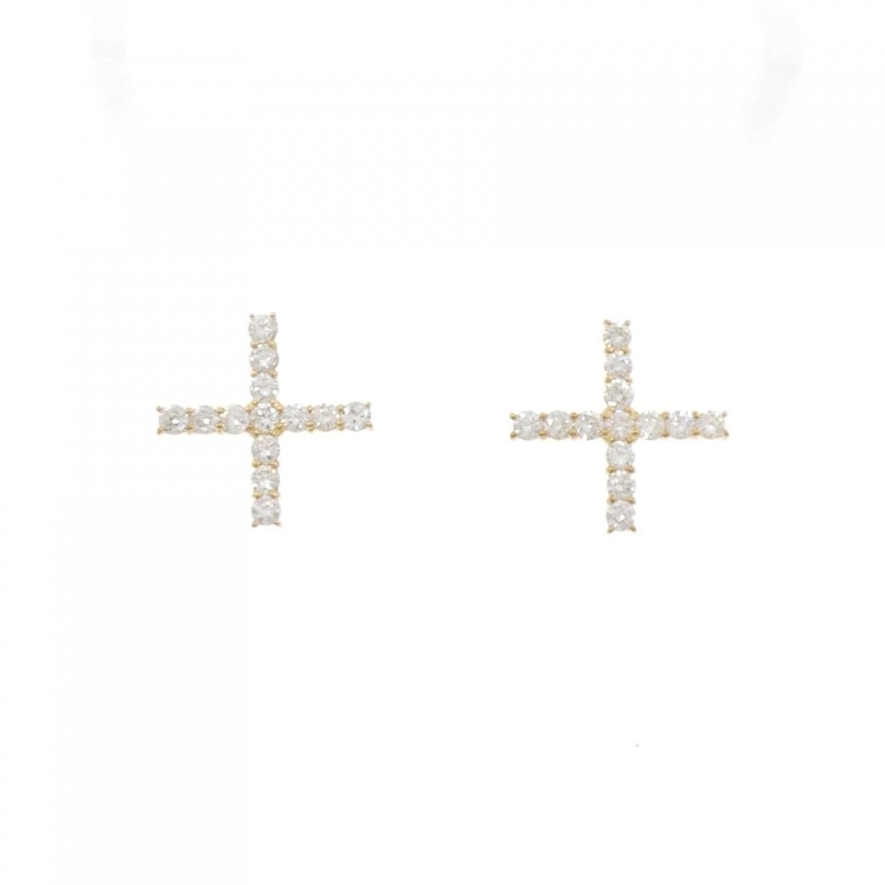 【リメイク】K18YG ダイヤモンド ピアス 0.60CT