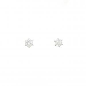 【リメイク】PT900/ST ダイヤモンド ピアス 0.217CT 0.224CT F VS2-SI1 3EXT H&C