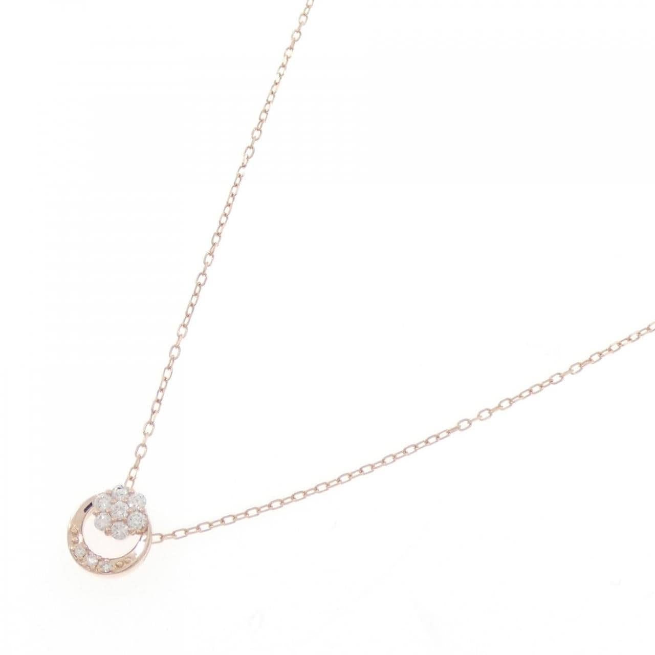 K10PG ダイヤモンド ネックレス 0.10CT