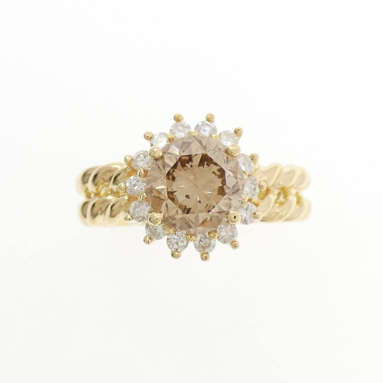 K18YG ダイヤモンド リング 1.53CT