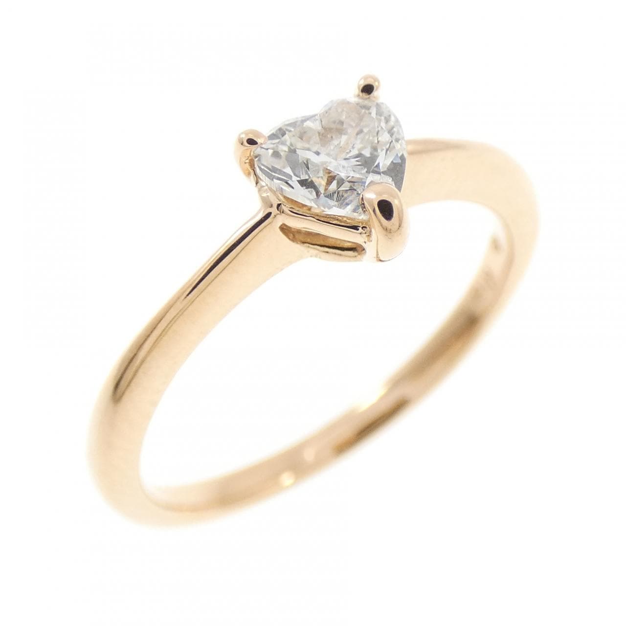 K18PG ハート ダイヤモンド リング 0.33CT