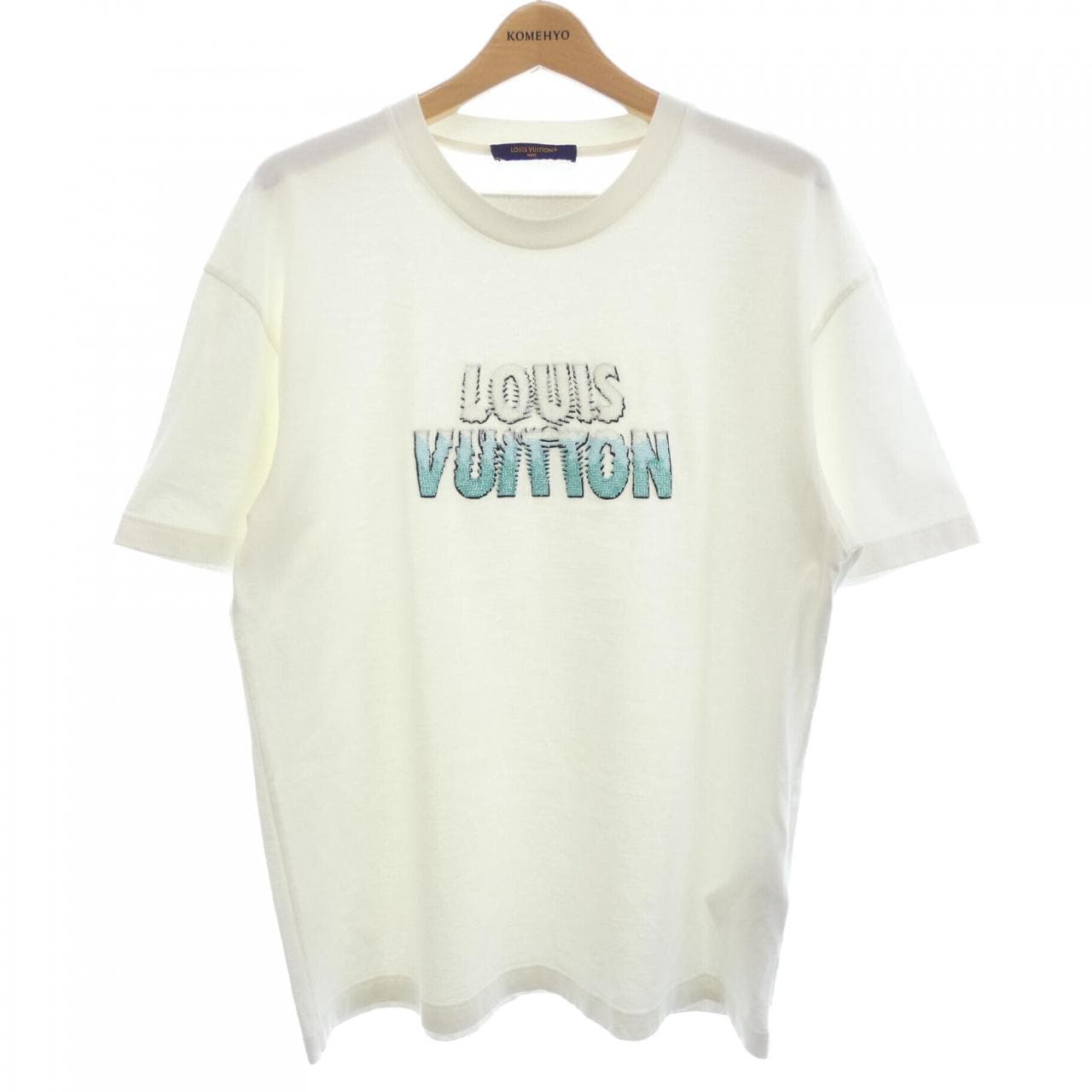 ルイヴィトン LOUIS VUITTON エンブロイダードビーズコットンTシャツ HPY35WNPG Tシャツ