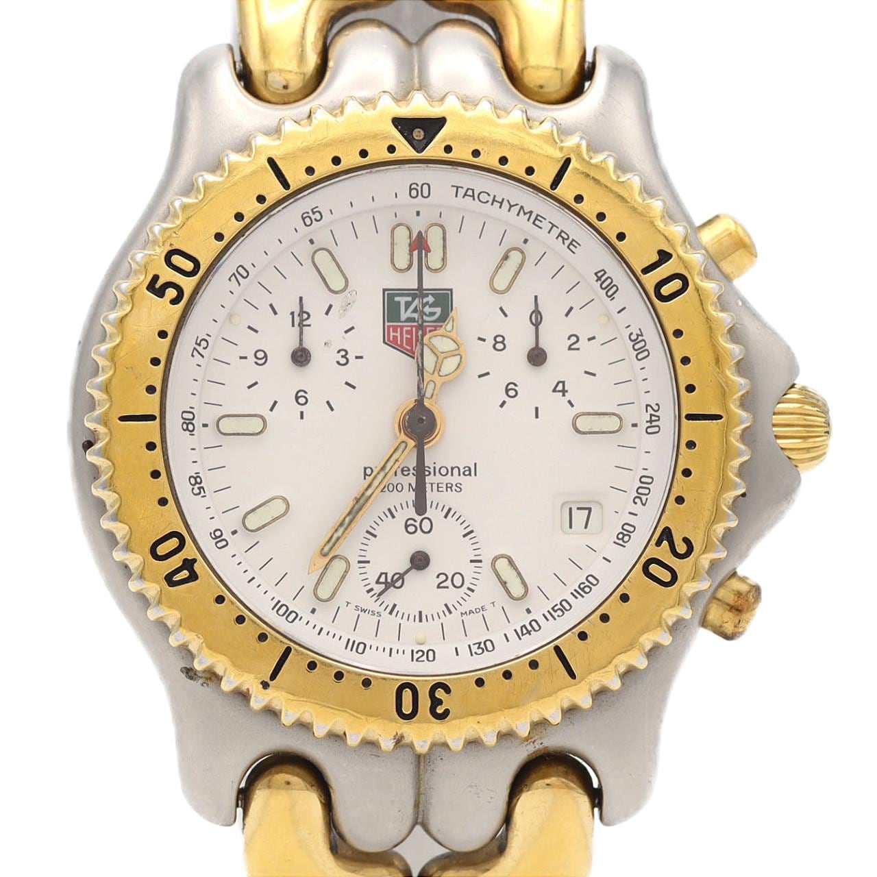 【ノーメンテナンス還元価格】タグ･ホイヤー セルクロノグラフ コンビ S35.006 SSxGP クォーツ