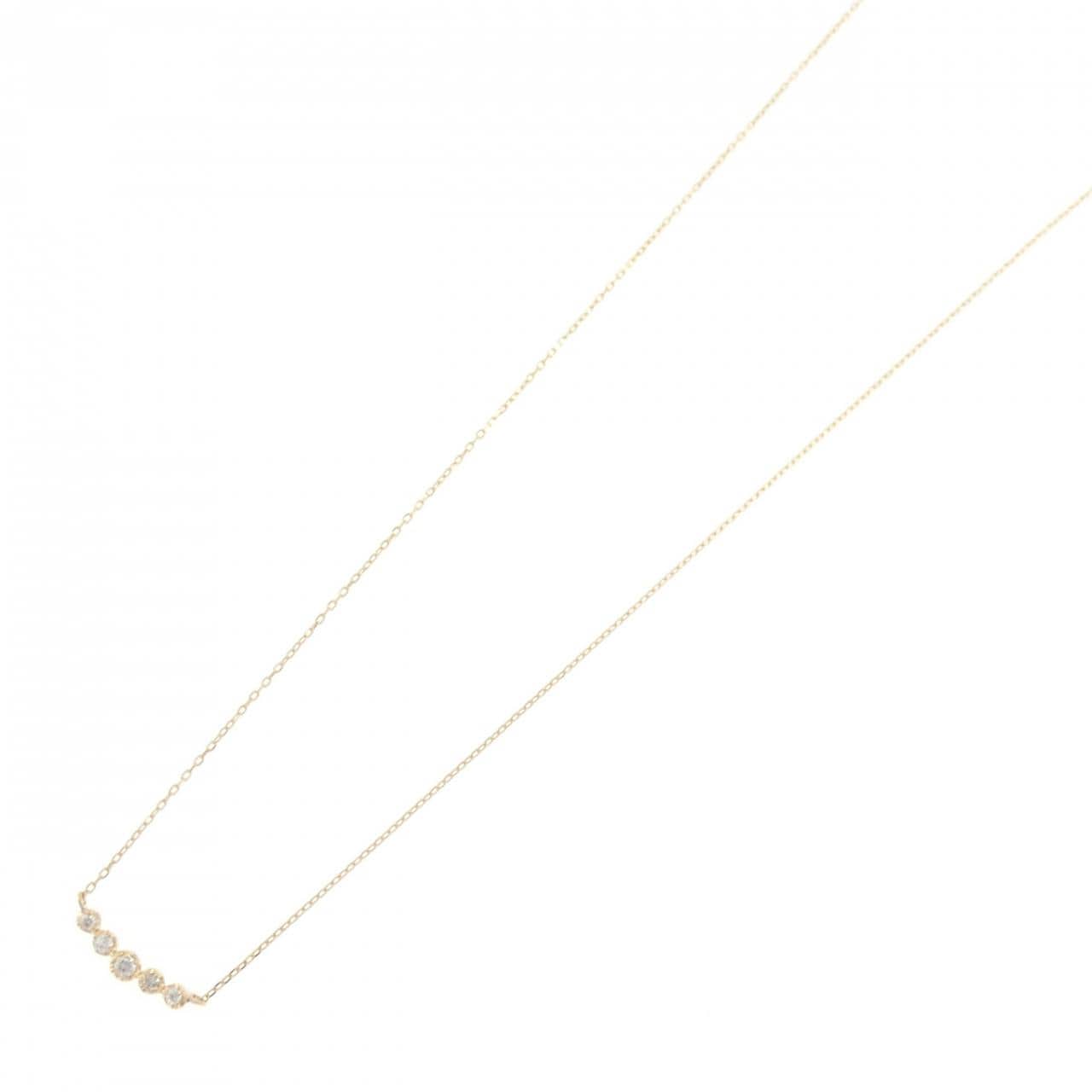 K18YG ダイヤモンド ネックレス 0.05CT