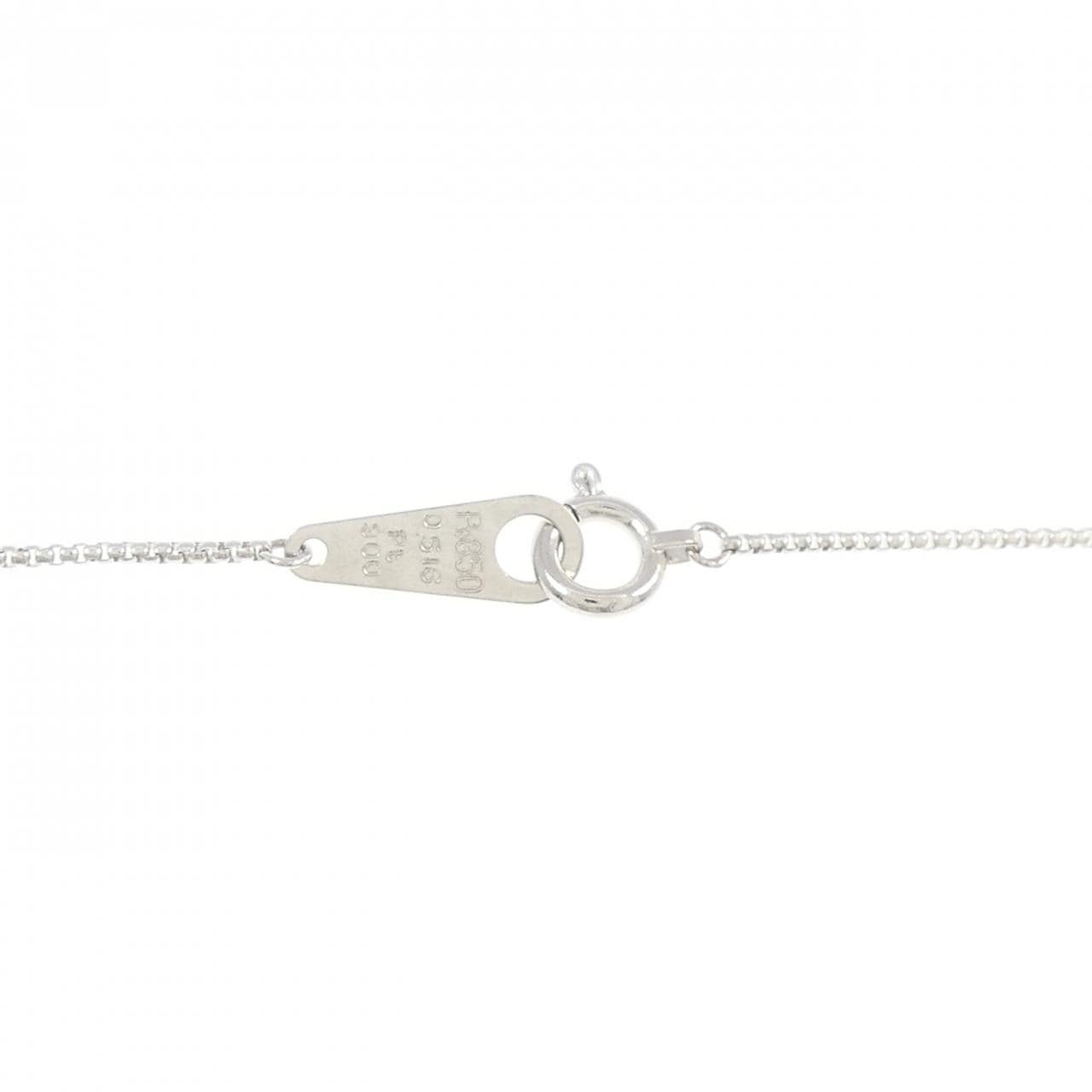 PT900/PT850 ソリティア ダイヤモンド ネックレス 0.516CT