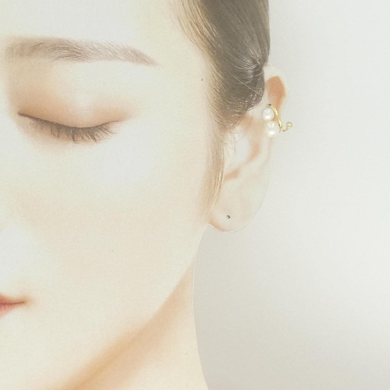 K18YG アコヤパール イヤリング 片耳