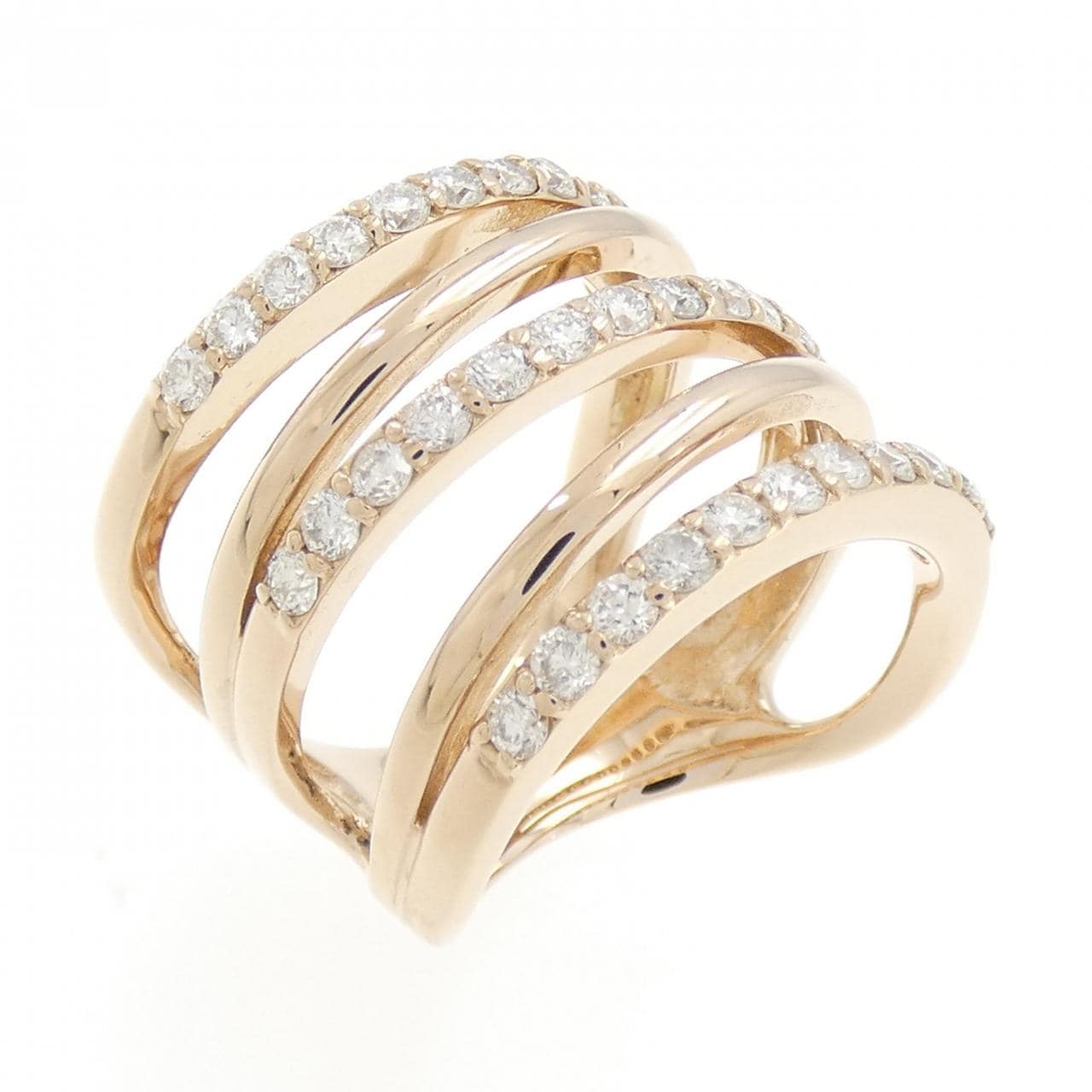 K18PG ダイヤモンド リング 1.00CT