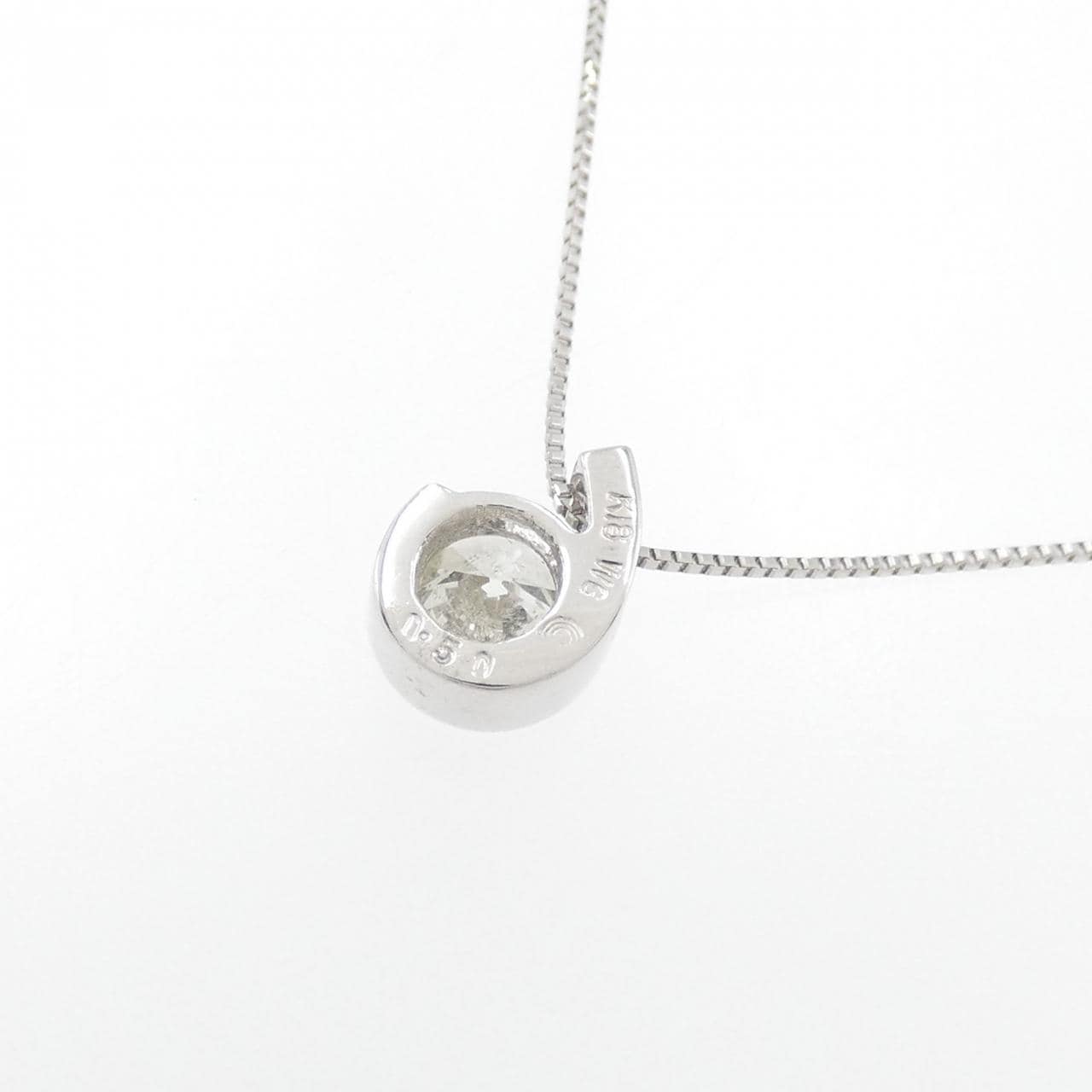 K18WG ダイヤモンド ネックレス 0.50CT