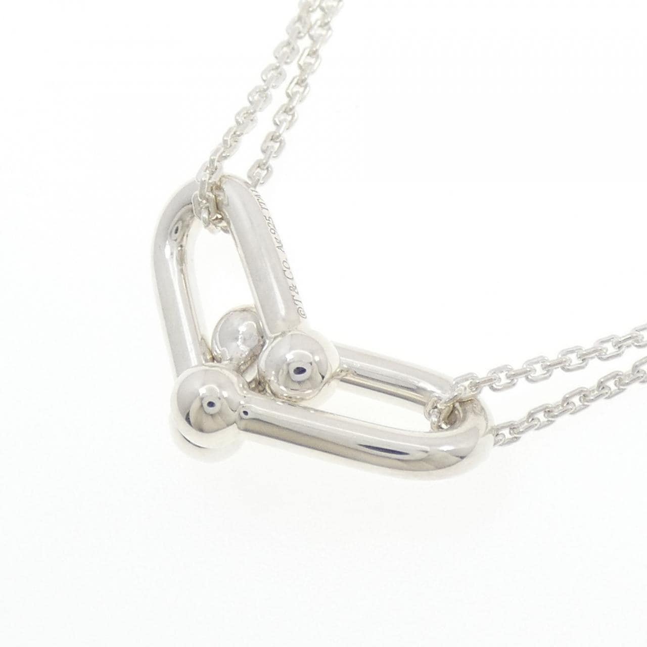 【新品】ティファニー ハードウェア ラージ ダブル リンク ネックレス