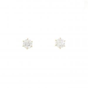 【リメイク】K18YG/ST ダイヤモンド ピアス 0.303CT 0.313 E-F SI1-2 VG-Good