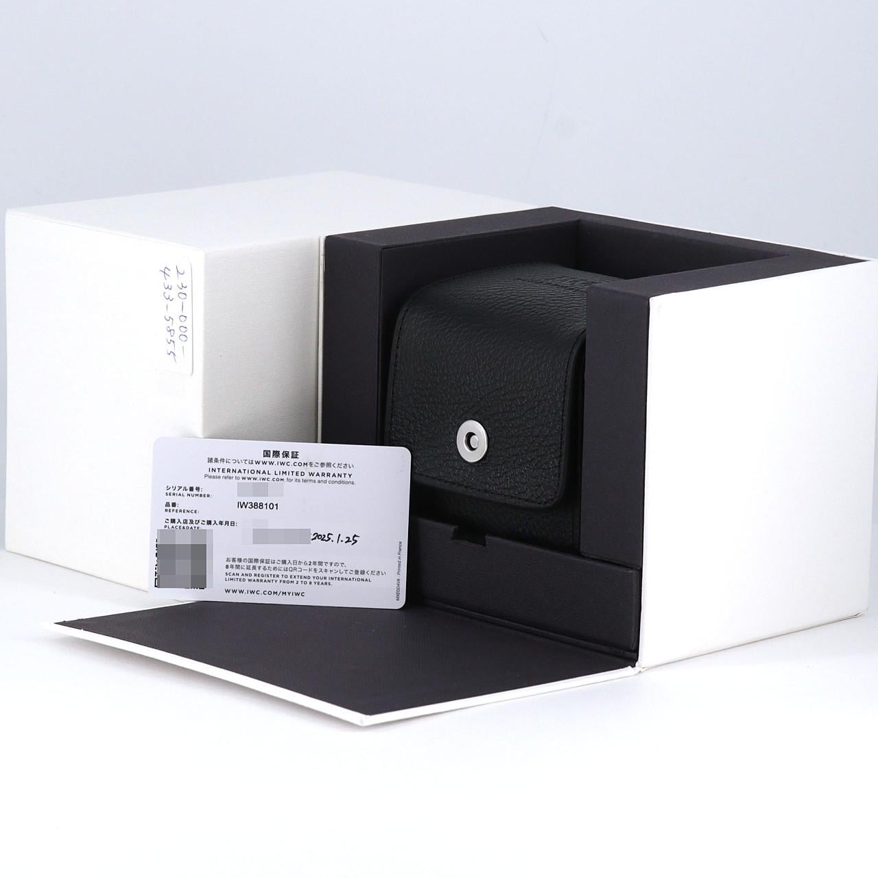 IWC パイロットウォッチクロノグラフ41 IW388101 SS 自動巻