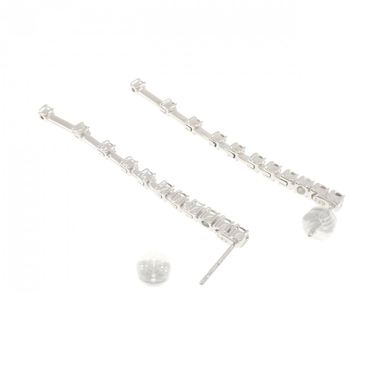 K18WG ダイヤモンド ピアス 1.00CT