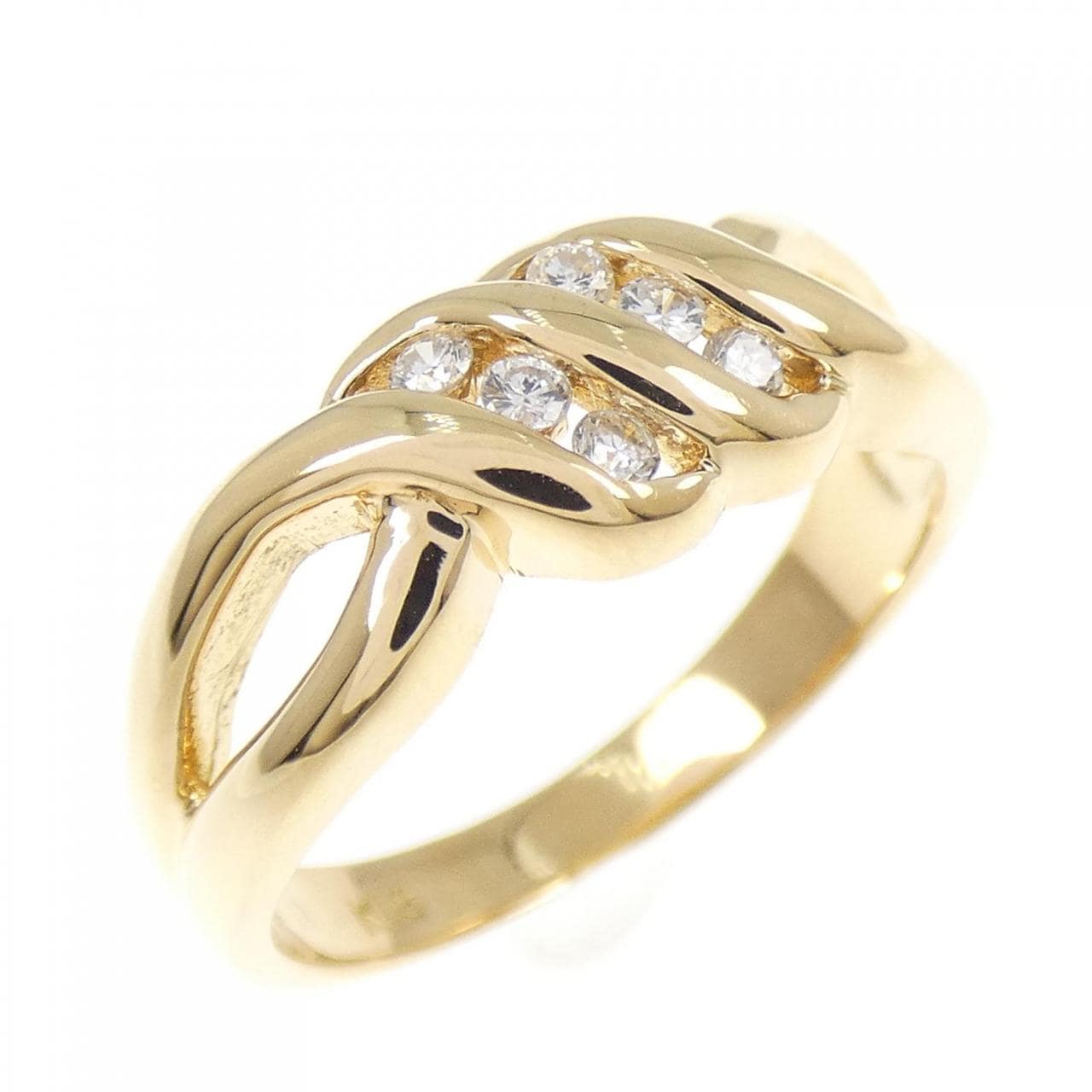 K18YG ダイヤモンド リング 0.10CT