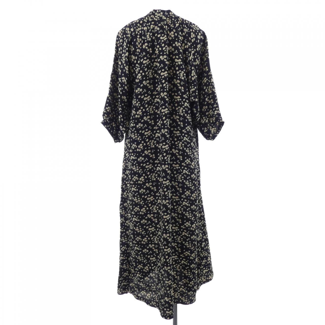 セリーヌ CELINE フォークボタンプラケット付きミディドレス 2R091564D ワンピース