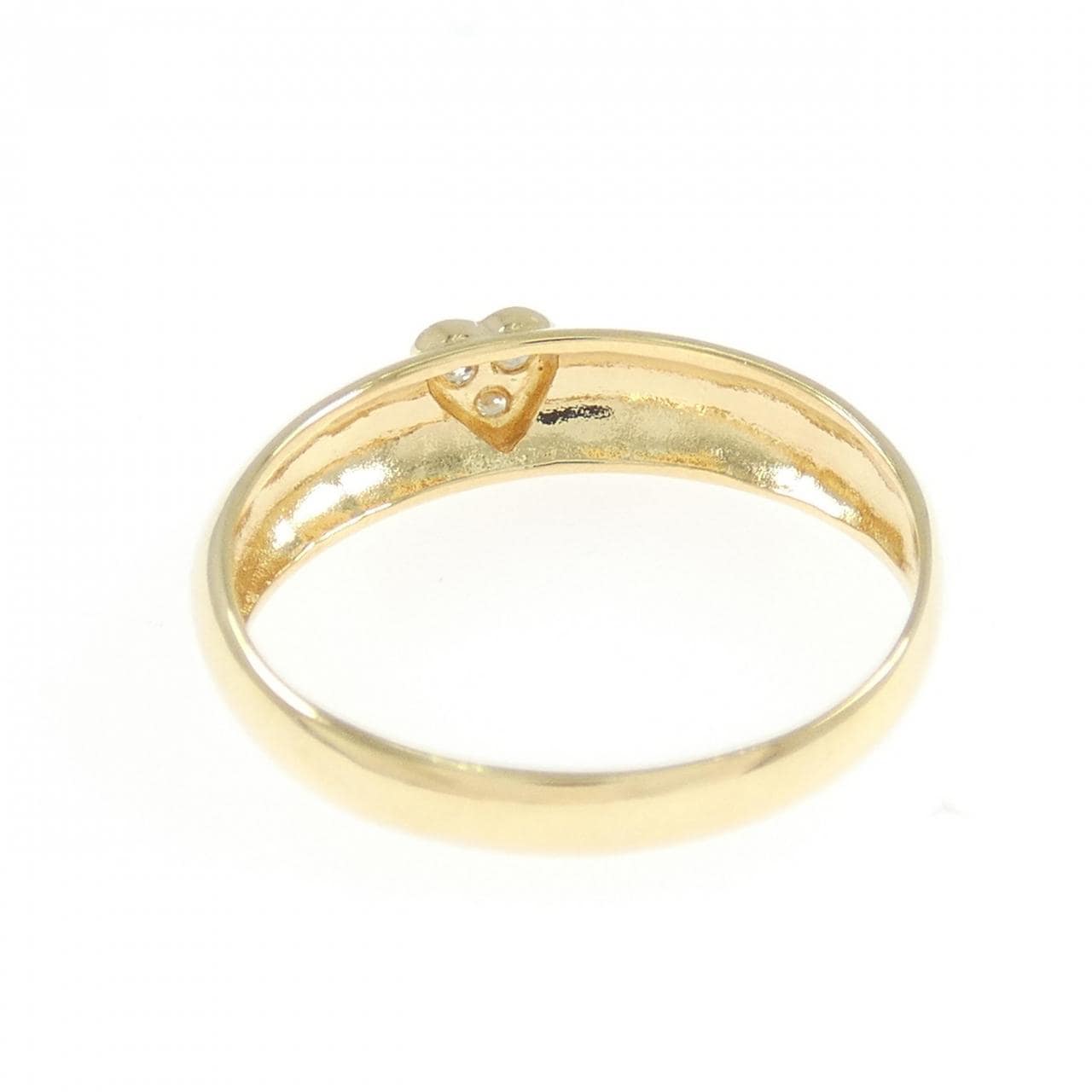 K18YG ハート ダイヤモンド リング 0.03CT