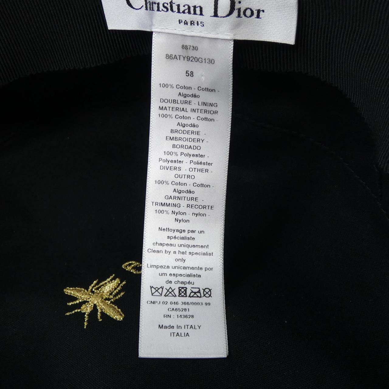 Christian DIOR CHRISTIAN DIOR DIOR ARTY Nylon Veil 86ATY920G130 Cap