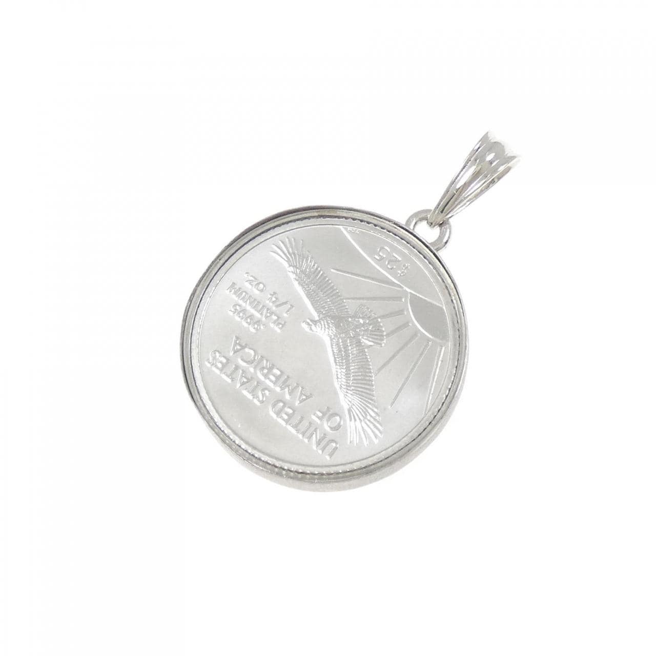 PT900(枠) コイン ペンダント
