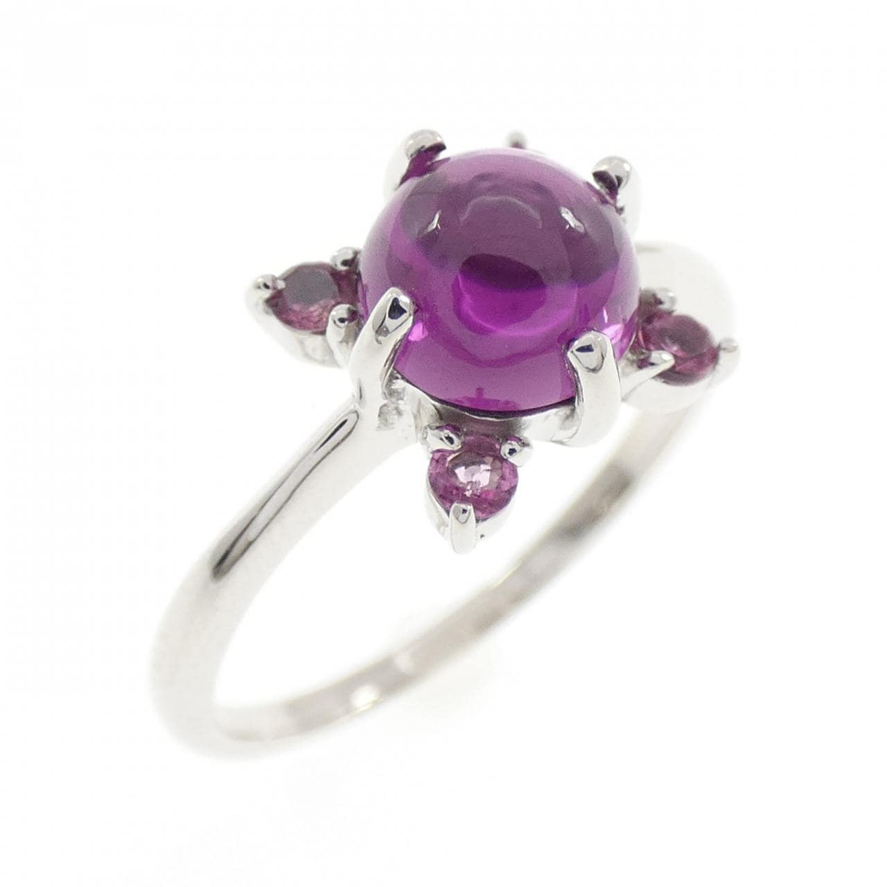 K18WG ガーネット リング