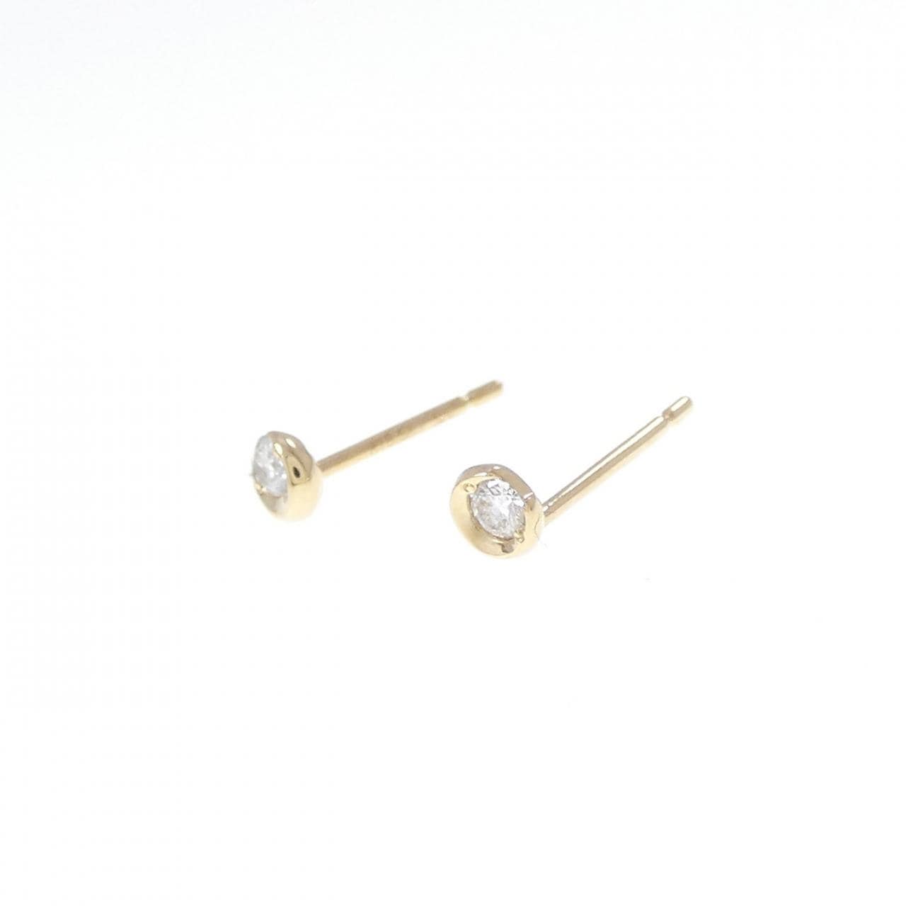 スタージュエリー ムーン セッティング ピアス 0.081CT