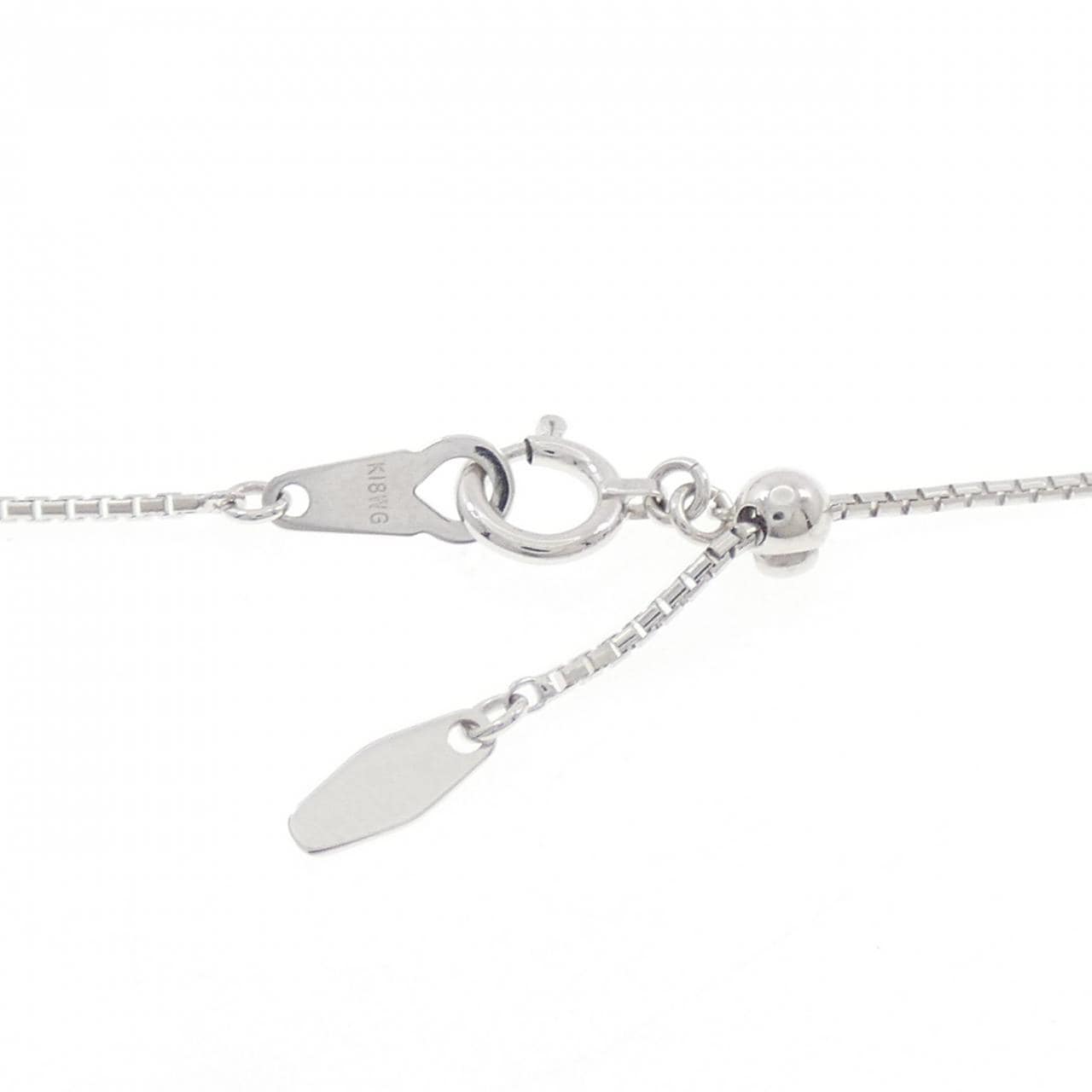 K18WG ダイヤモンド ネックレス 0.31CT