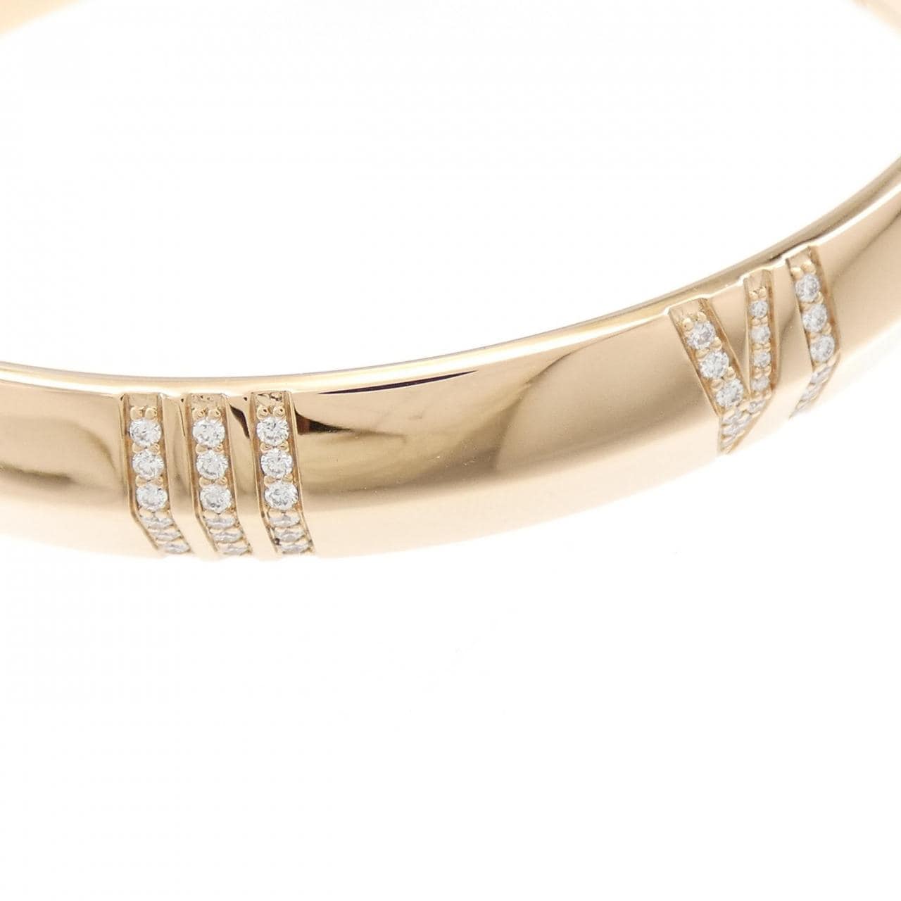 ティファニー アトラス X クローズド ワイド ヒンジ バングル 0.52CT