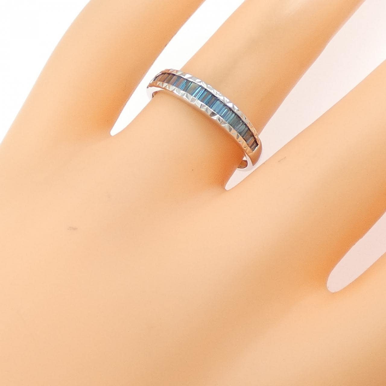 K18WG ダイヤモンド リング 0.35CT