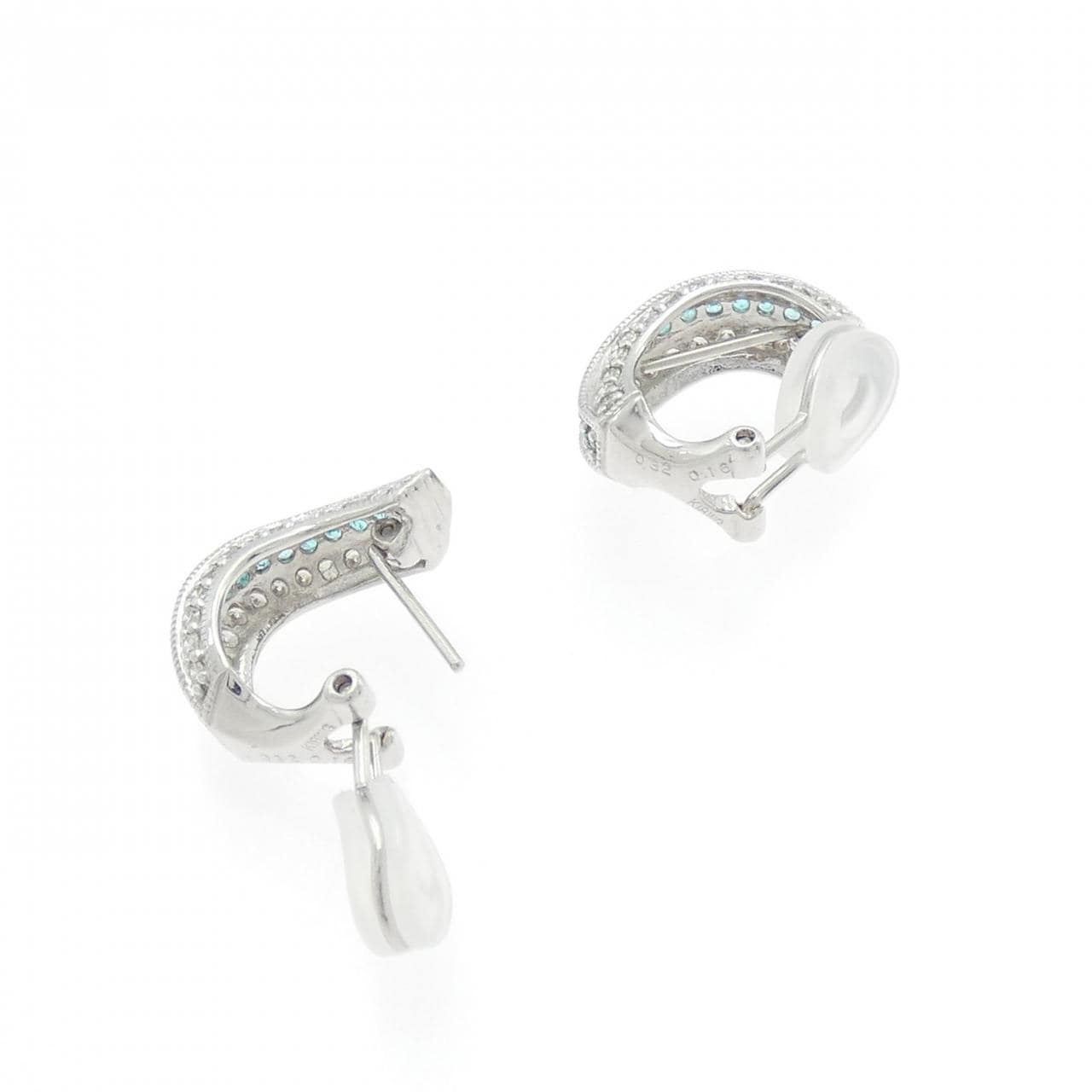 K18WG トルマリン ピアス/イヤリング 0.32CT