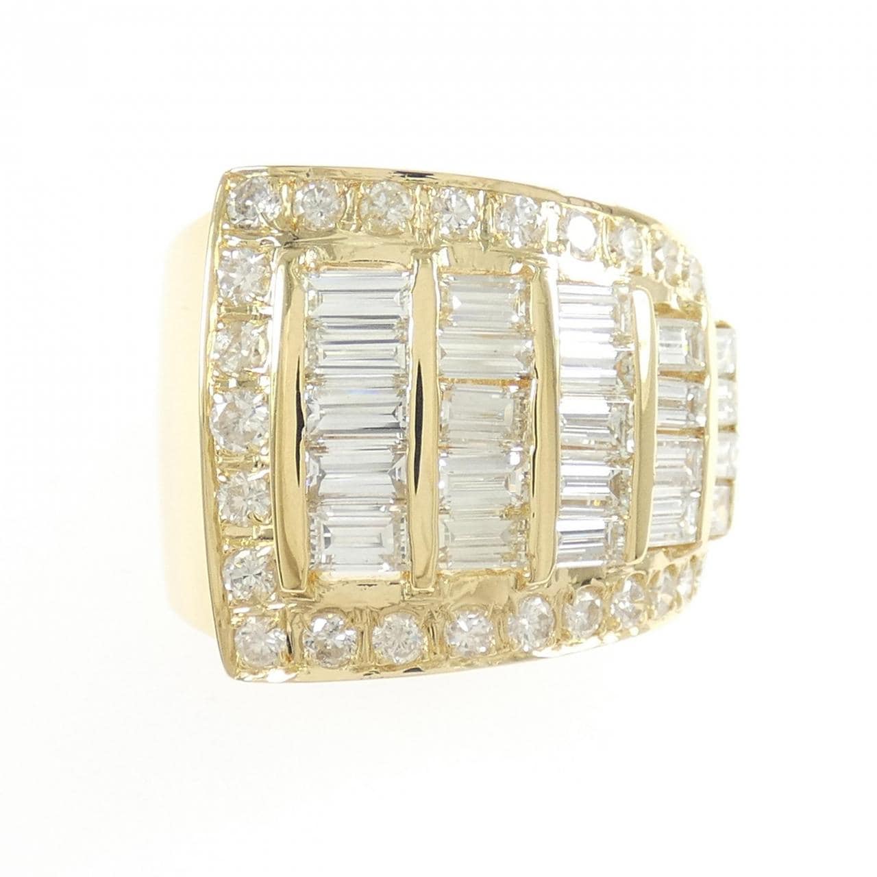 K18YG ダイヤモンド リング 3.99CT