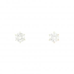 [BRAND NEW] K18YG Diamond earrings 0.713CT 0.705CT F SI1 VG