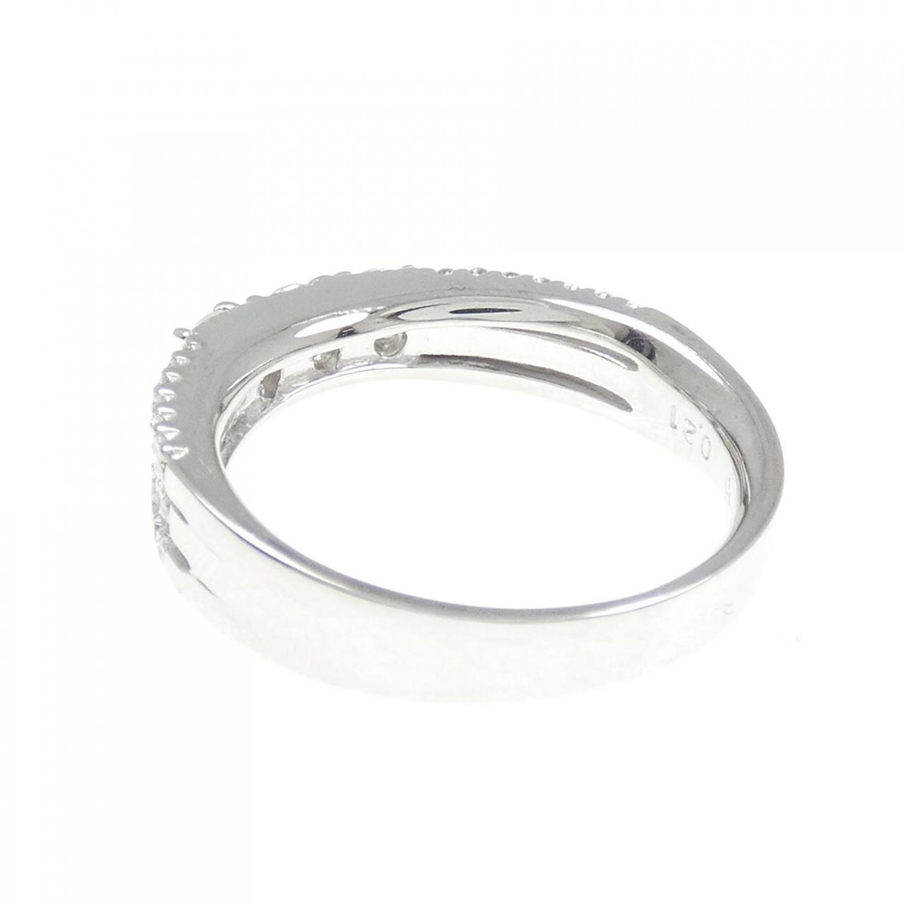 K18WG ダイヤモンド リング 0.45CT