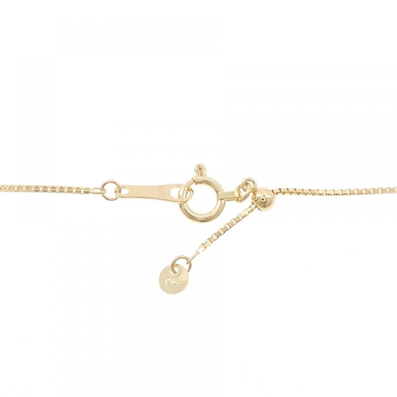 K18YG ベル ダイヤモンド ネックレス 0.01CT