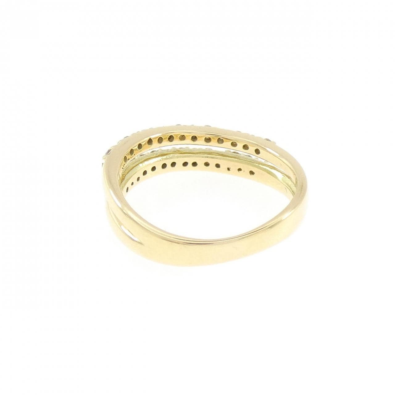 K18YG ダイヤモンド ピンキーリング 0.24CT