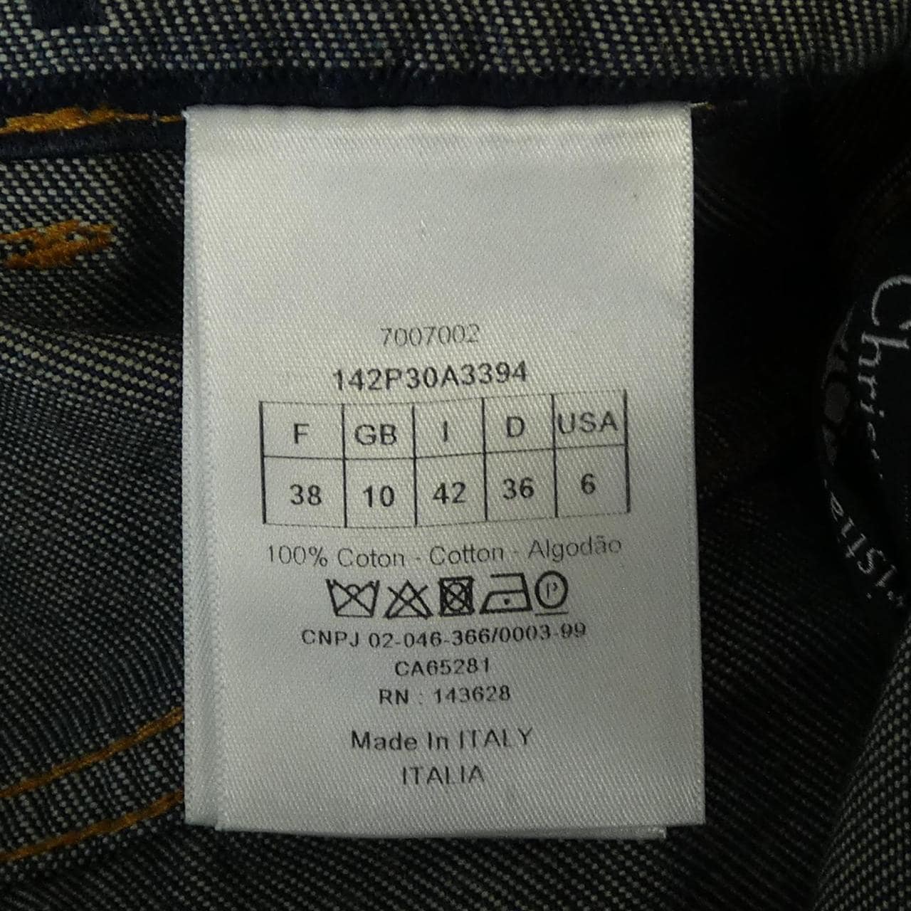 クリスチャンディオール CHRISTIAN DIOR DENIM COUTURE 142P30A3394 ジーンズ