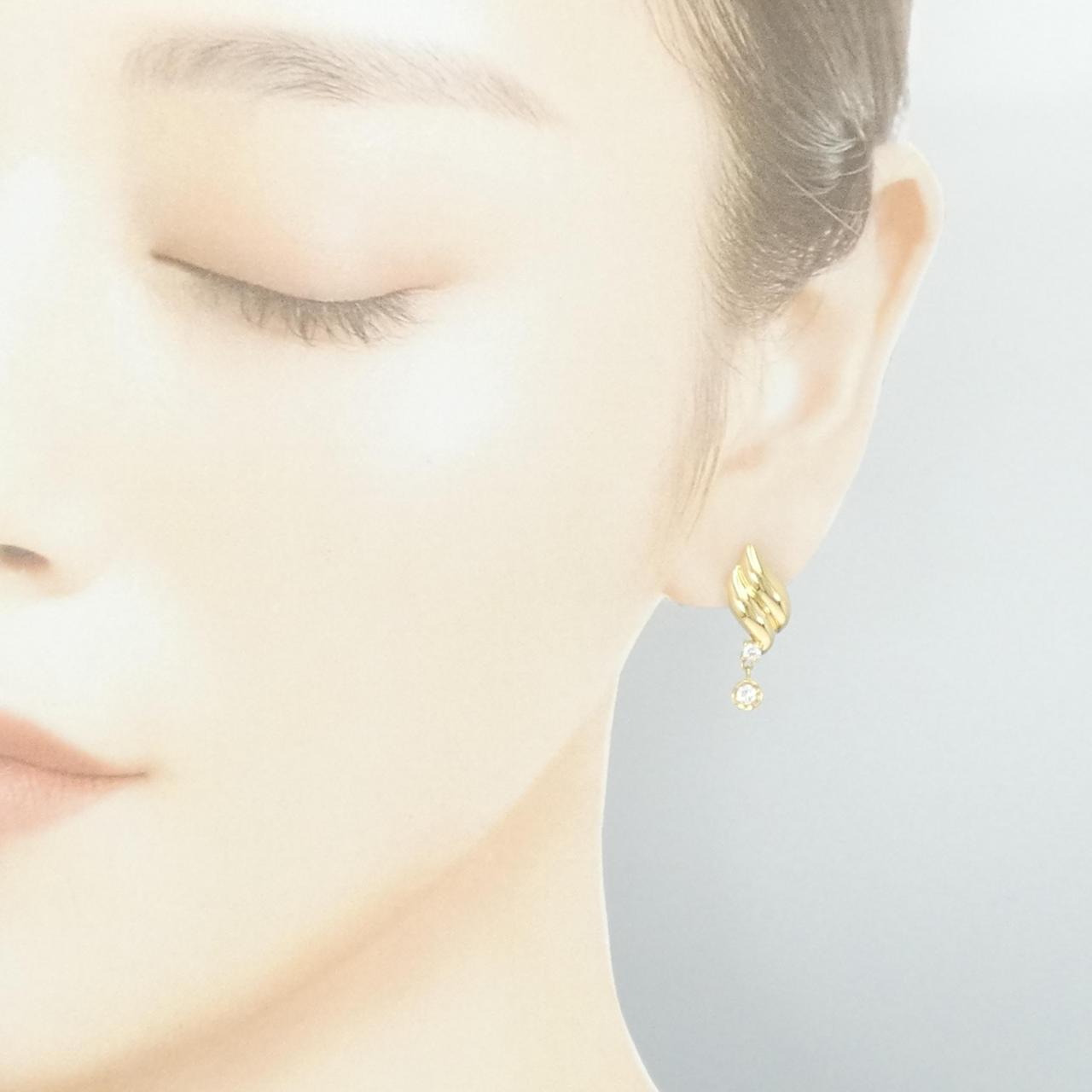 K18YG ダイヤモンド ピアス 0.27CT