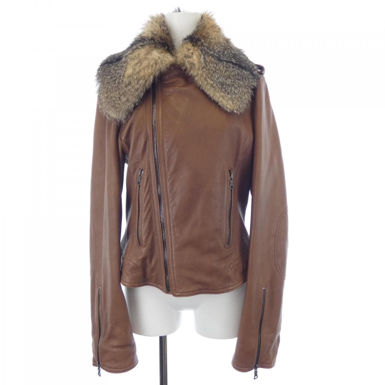 エトロ ETRO レザーライダースジャケット