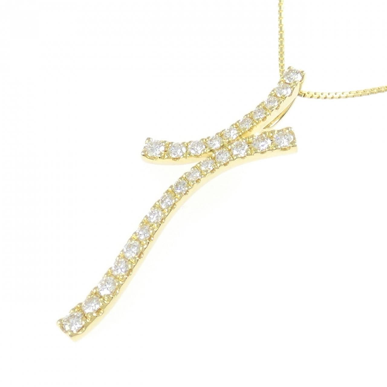 K18YG ダイヤモンド ネックレス 0.50CT