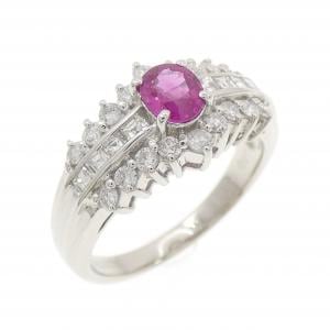 PT900 ルビー リング 0.48CT