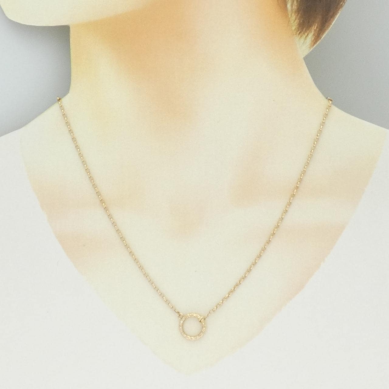 アガット ダイヤモンド ネックレス 0.02CT
