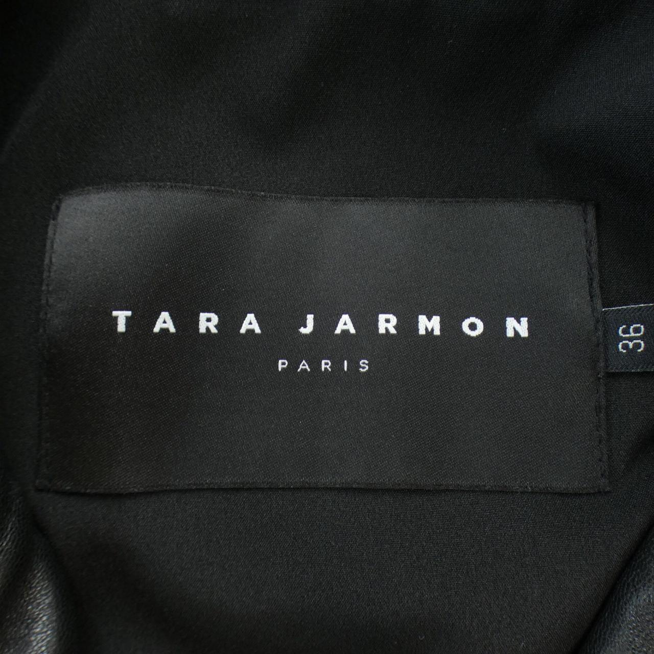 TARA JARMON皮革騎士夾克