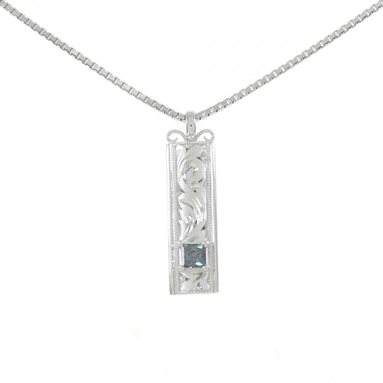 PT Alexandrite Necklace 0.175CT