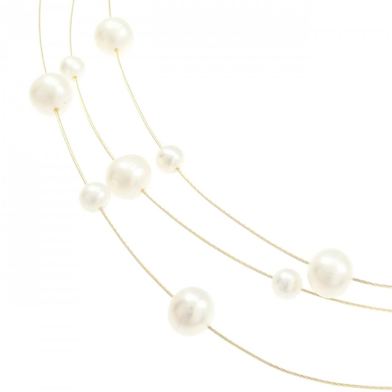 14KYG 淡水パール ネックレス