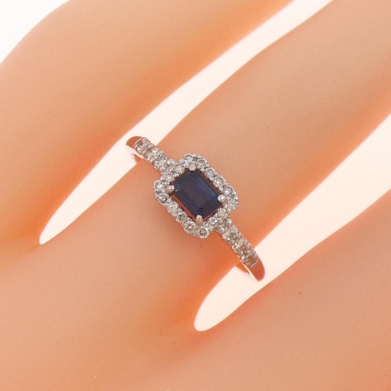 【新品】PT サファイヤ リング 0.27CT