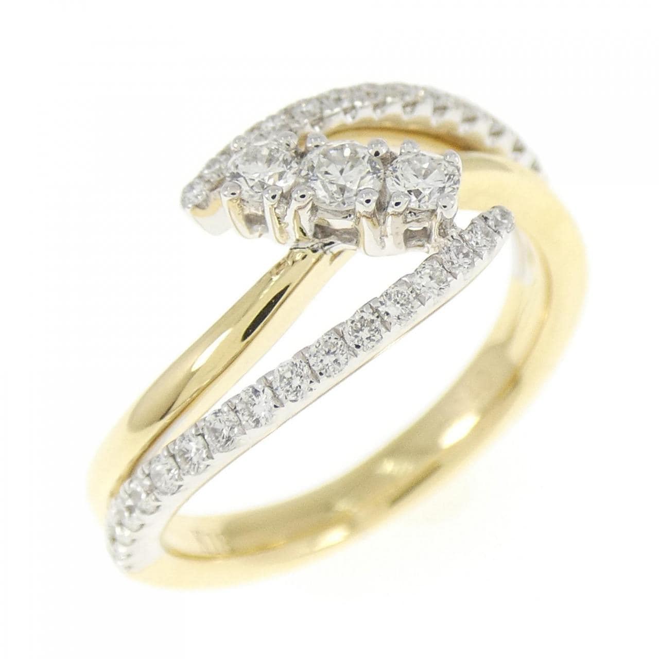 K18YG/K18WG Diamond ring 0.40CT