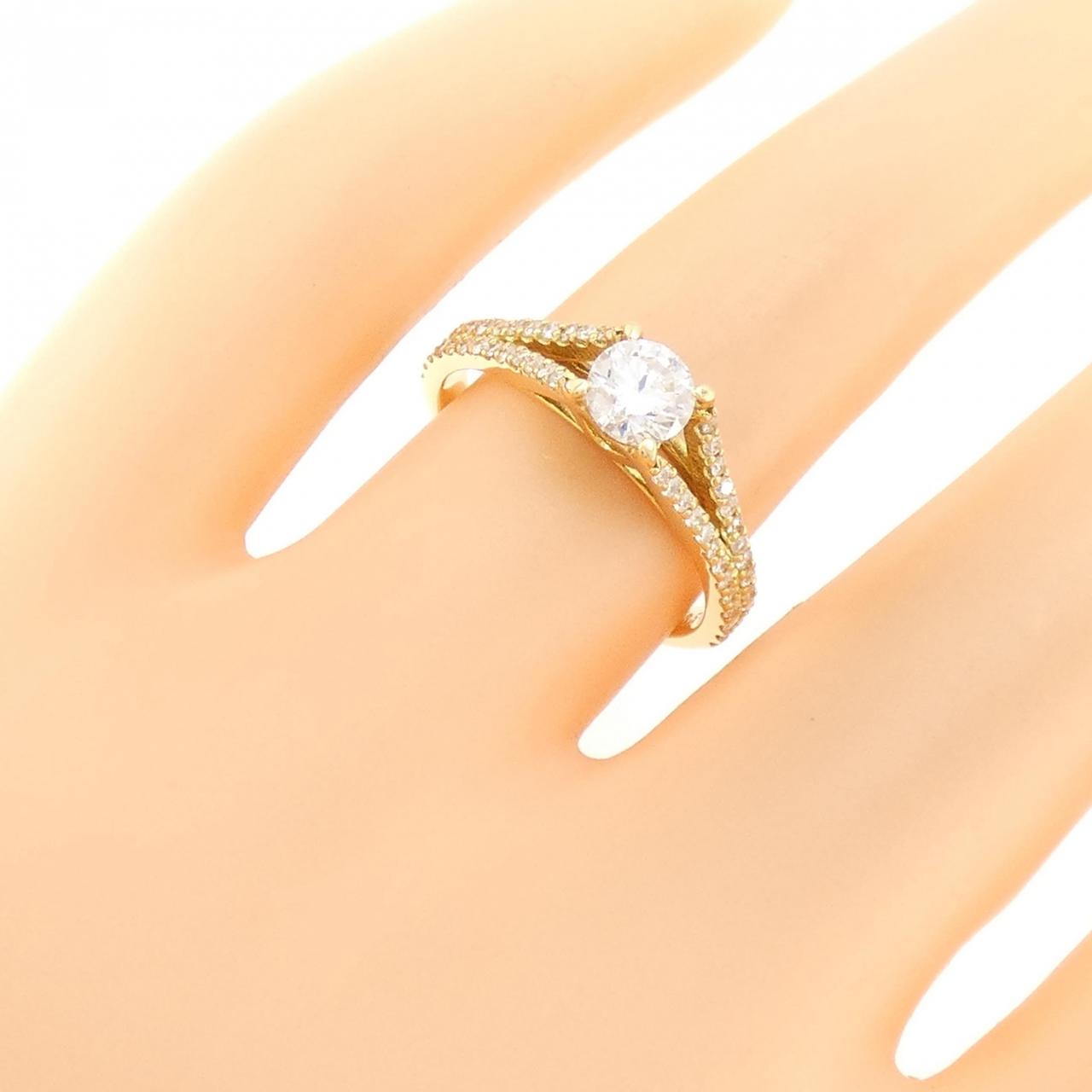 K18YG ダイヤモンド リング 0.507CT